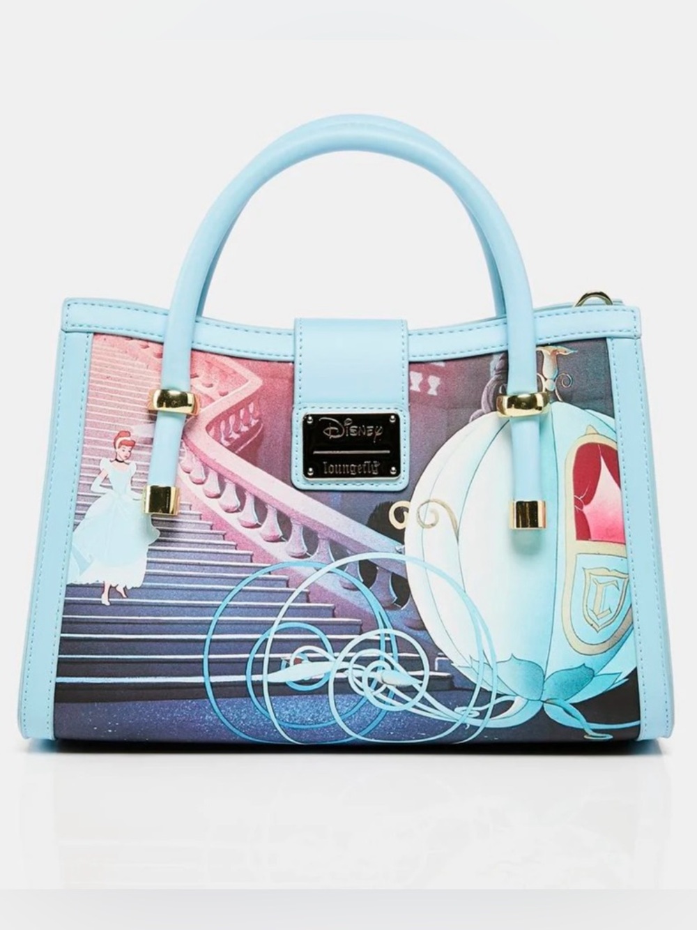 Loungefly Disney Princess Cinderella Princess Scenes Crossbody Bag New - Picture 4 of 14